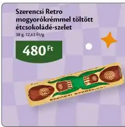 EcoFamily Szerencsi Retro mogyorókrémmel töltött étcsokoládé-szelet ajánlat