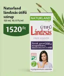 EcoFamily Naturland lándzsás útifű szirup ajánlat