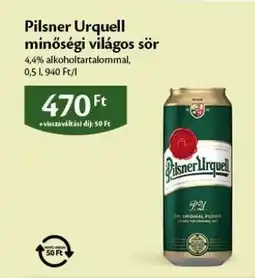 EcoFamily Pilsner Urquell minőségi világos sör ajánlat