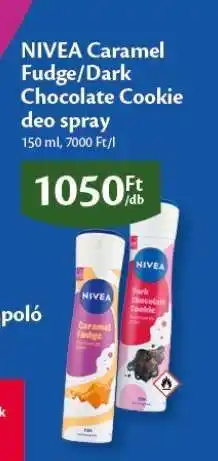 EcoFamily NIVEA Caramel Fudge/Dark Chocolate Cookie deo spray ajánlat