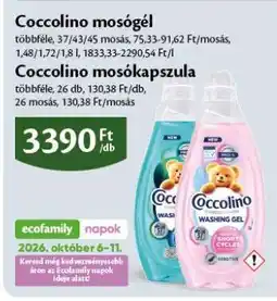 EcoFamily Coccolino Mosógél ajánlat