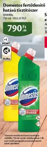 EcoFamily Domestos fertőtlenítő hatású tisztítószer ajánlat