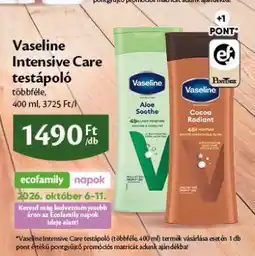 EcoFamily Vaseline Intensive Care testápoló ajánlat