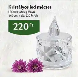 EcoFamily Kristályos led mécses ajánlat