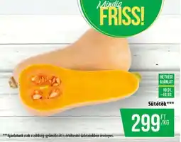 Coop Sütőtök ajánlat
