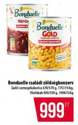 Coop Bonduelle családi zöldségkonzerv ajánlat