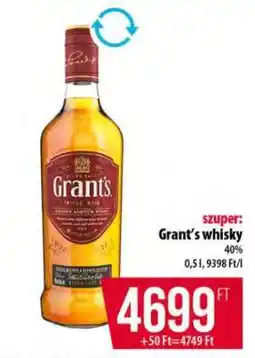Coop Grant's whisky ajánlat