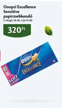 EcoFamily Ooops! Excellence Sensitive papírzsebkendő ajánlat