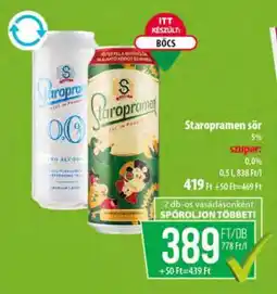 Coop Staropramen sör ajánlat
