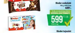 Coop KINDER Csokoládé ajánlat