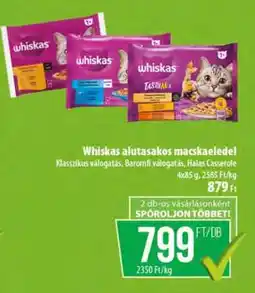 Coop Whiskas alutasakos macskaeledel ajánlat