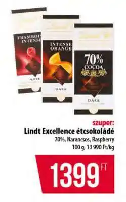 Coop Lindt Excellence étcsokoládé ajánlat