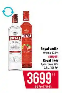 Coop ROYAL VODKA / ROYAL LIKŐR ajánlat