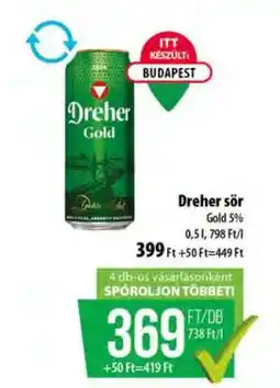 Coop Dreher sör ajánlat