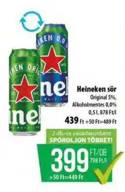 Coop Heineken sör ajánlat