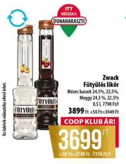 Coop Zwack Fütyülős likőr ajánlat