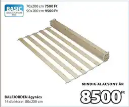 JYSK BALFJORDEN ágyrács ajánlat