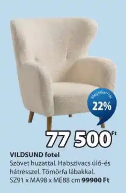 JYSK VILDSUND fotel ajánlat