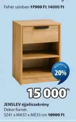JYSK JENSLEV éjjeliszekrény ajánlat