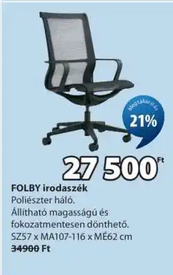 JYSK FOLBY irodaszék ajánlat