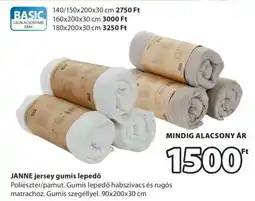 JYSK JANNE jersey gumis lepedő ajánlat