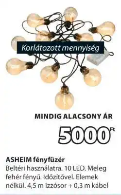 JYSK ASHEIM fényfüzér ajánlat