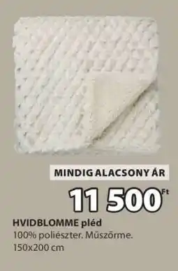 JYSK HVIDBLOMME pléd ajánlat