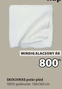JYSK SKOGVIKKE polár pléd ajánlat