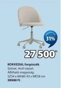 JYSK KOKKEDAL FORGÓSZÉK ajánlat