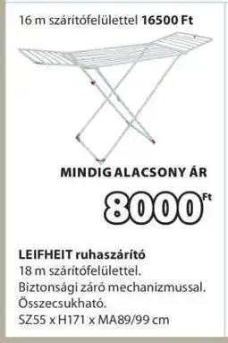 JYSK LEIFHEIT RUHASZÁRÍTÓ ajánlat
