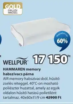 JYSK HAMMAREN memory habszivacs párna ajánlat
