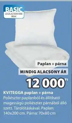 JYSK KVITEGGA paplan + párna ajánlat