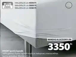 JYSK DAGNY gumis lepedő ajánlat