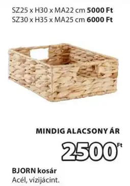 JYSK BJORN kosár ajánlat