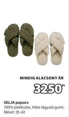 JYSK SELJA papucs ajánlat