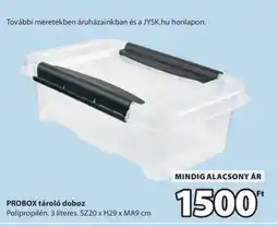 JYSK PROBOX tároló doboz ajánlat