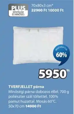 JYSK TVERFJELLET párna ajánlat