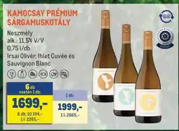 Metro KAMOCSAY PRÉMIUM Sárgamuskotály ajánlat