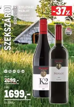 Metro SZELESHÁT MERLOT ajánlat