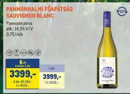 Metro Pannonhalmi Főapátság Sauvignon Blanc ajánlat