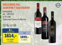 Metro Mészáros Pál Cabernet Sauvignon ajánlat