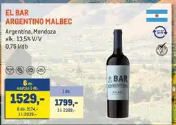 Metro EL BAR ARGENTINO MALBEC ajánlat