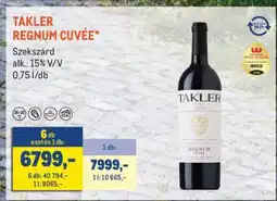 Metro TAKLER REGNUM CUVÉE ajánlat