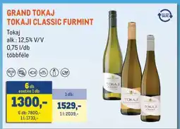 Metro GRAND TOKAJ TOKAJI CLASSIC FURMINT ajánlat