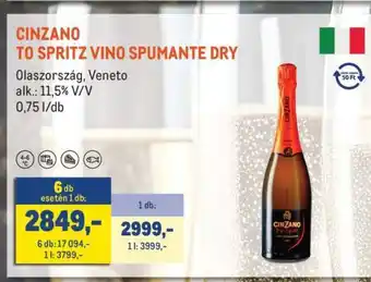 Cinzano To Spritz Vino Spumante Dry