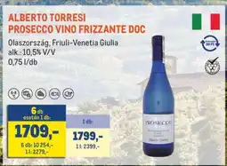 Metro ALBERTO TORRESI PROSECCO VINO FRIZZANTE DOC ajánlat