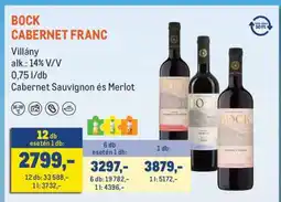 Metro BOCK Cabernet Franc ajánlat