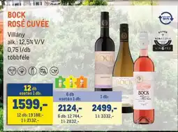 Metro BOCK ROSÉ CUVÉE ajánlat