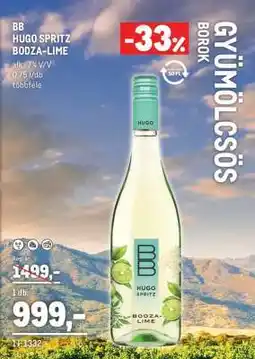 Metro BB HUGO SPRITZ BODZA-LIME ajánlat