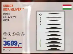 Metro DUBICZ Irsai Olivér ajánlat